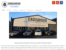 Tablet Screenshot of endeavourmotors.co.nz